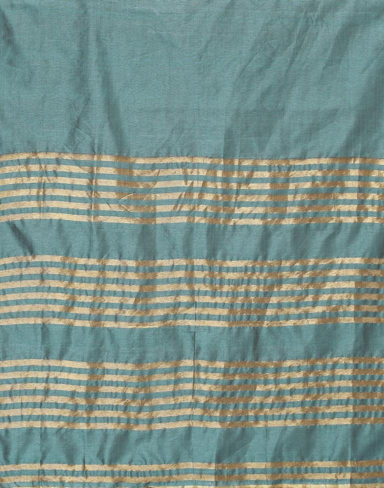 Light Blue Cotton Saree | Leemboodi