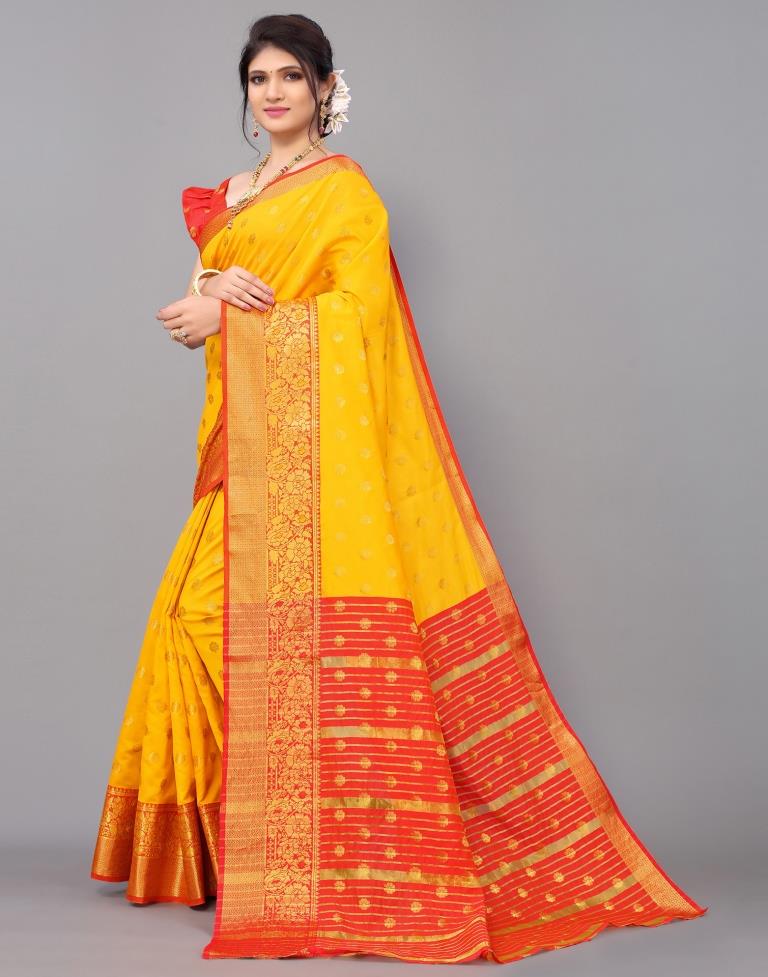 Yellow Silk Saree | Sudathi