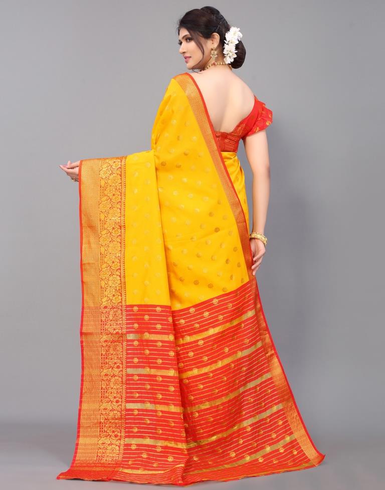 Yellow Silk Saree | Sudathi