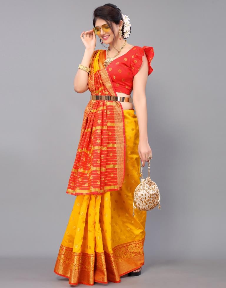 Yellow Silk Saree | Sudathi