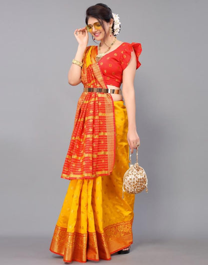 Yellow Silk Saree | Sudathi