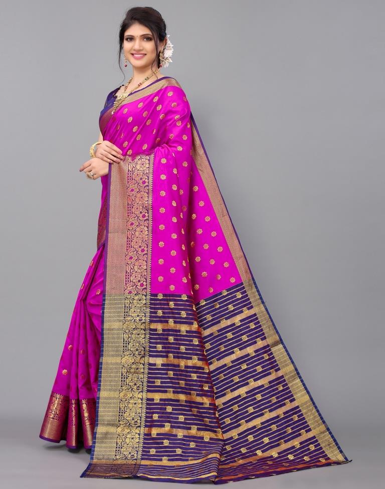 Hot Pink Silk Saree | Leemboodi