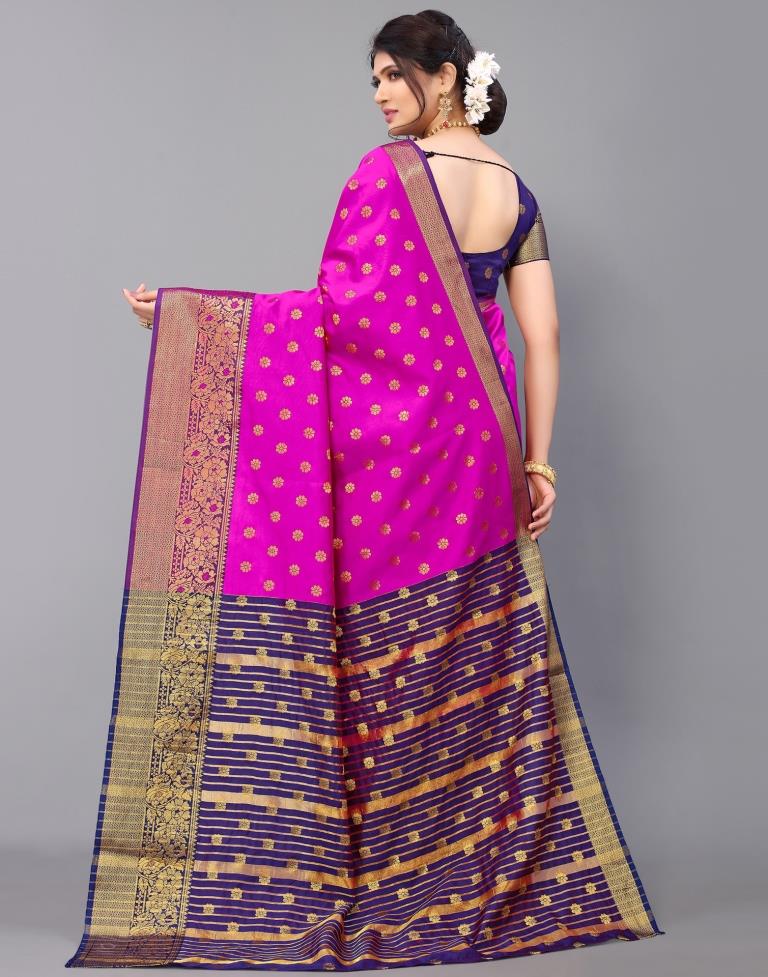Hot Pink Silk Saree | Leemboodi