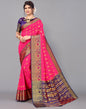 Neon Pink Silk Saree | Leemboodi