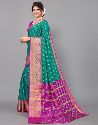 Rama Green Silk Saree | Leemboodi