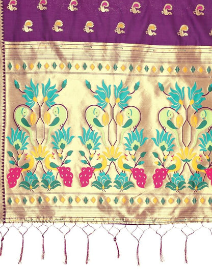 Purple Silk Saree | Leemboodi