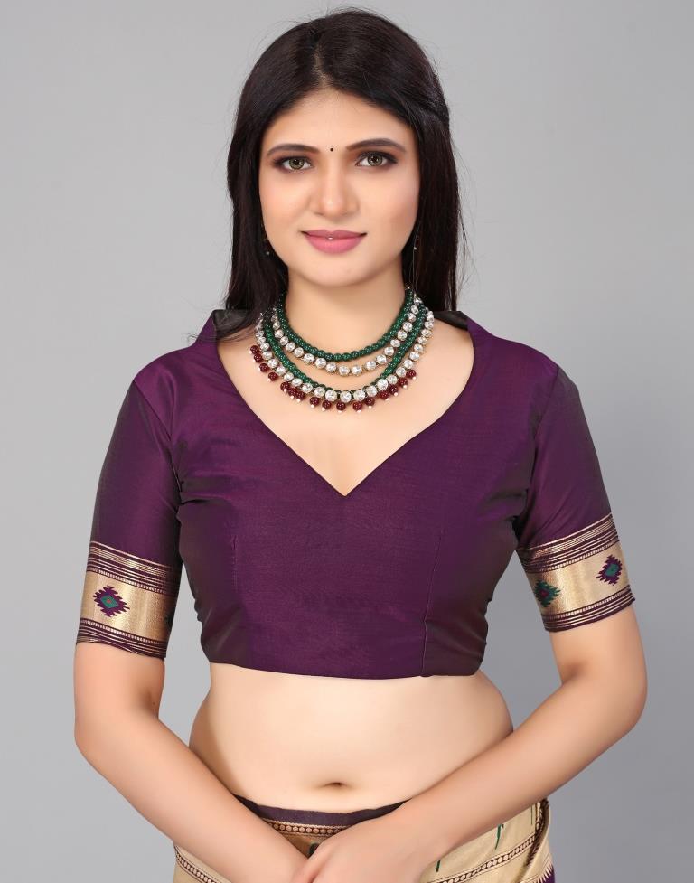 Purple Silk Saree | Leemboodi