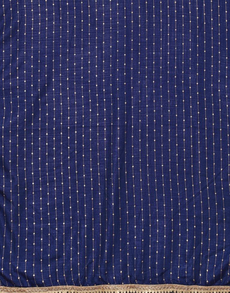 Navy Blue Silk Saree | Leemboodi