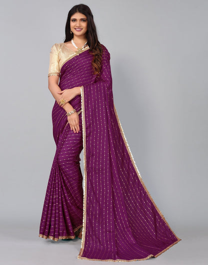 Purple Silk Saree | Leemboodi