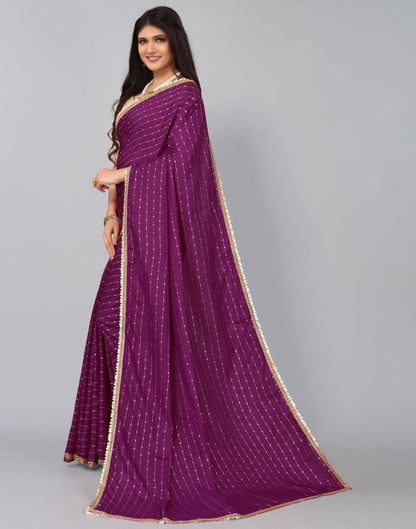 Purple Silk Saree | Leemboodi