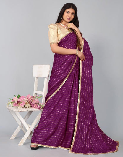 Purple Silk Saree | Leemboodi