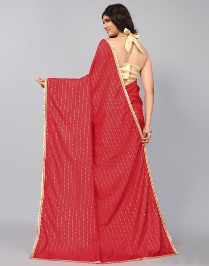 Red Silk Saree | Leemboodi