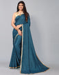 Teal Blue Silk Saree | Leemboodi