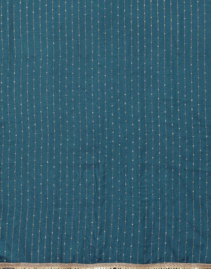 Teal Blue Silk Saree | Leemboodi