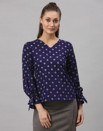 Navy Blue Pigment Top | Sudathi