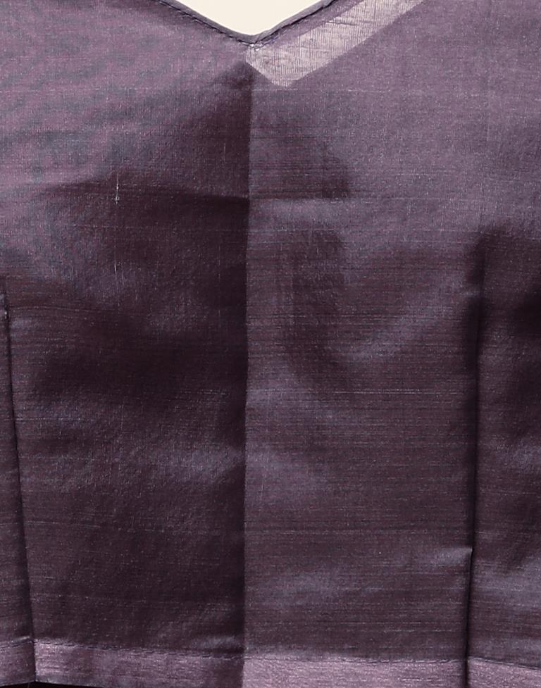 Grey And Light Pink Printed Organza Saree | Sudathi