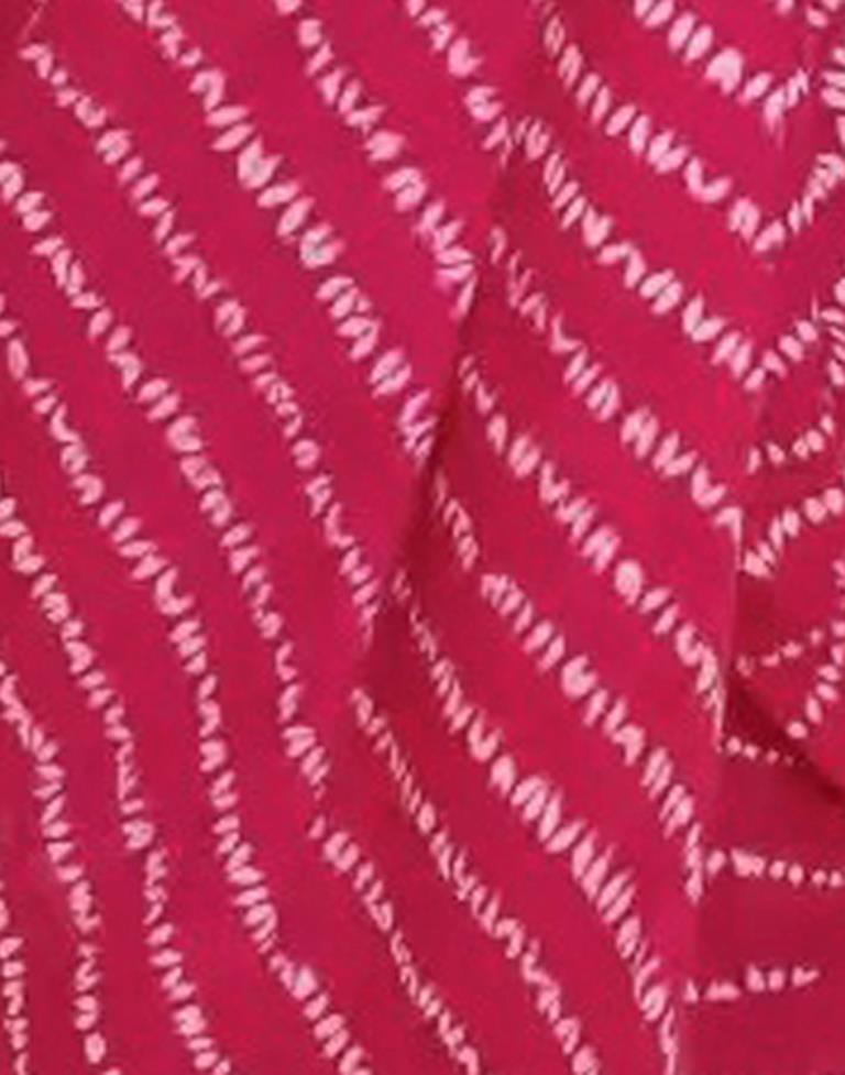 Pink Cotton Tie And Dye Saree | Sudathi