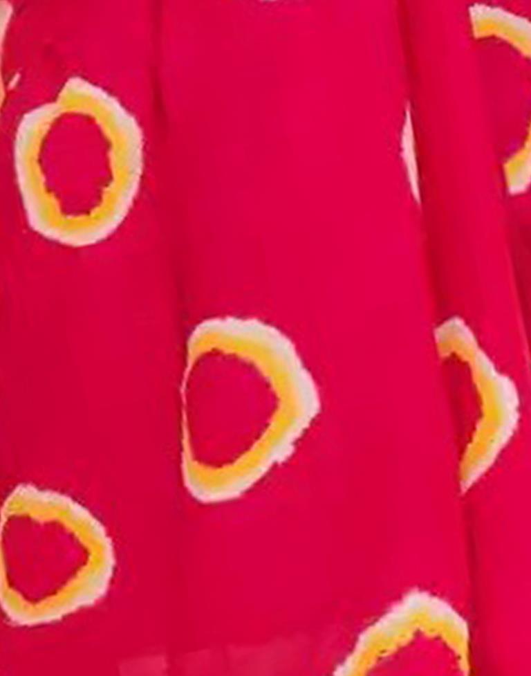 Pink Cotton Tie And Dye Saree | Sudathi