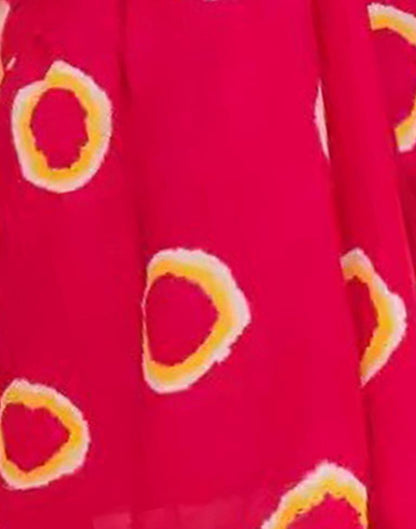 Pink Cotton Tie And Dye Saree | Sudathi