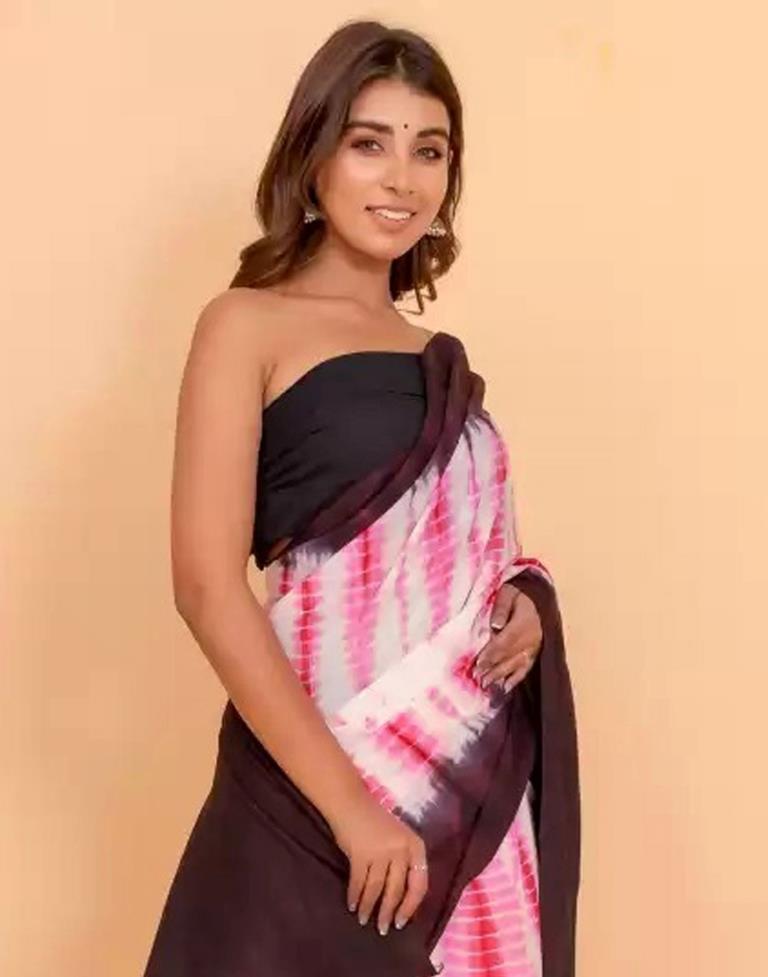 Light Pink Tie And Dye Saree | Sudathi