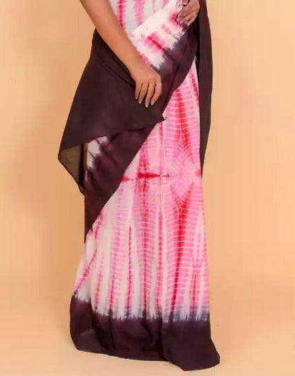 Light Pink Tie And Dye Saree | Sudathi