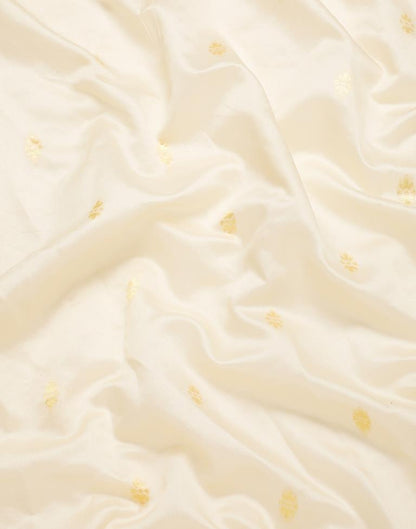 Cream Banarasi Silk Saree | Leemboodi