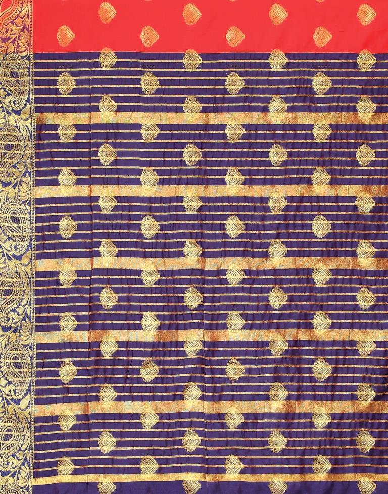 Red Banarasi Silk Saree | Leemboodi