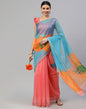 Multicoloured Organza Saree | Leemboodi