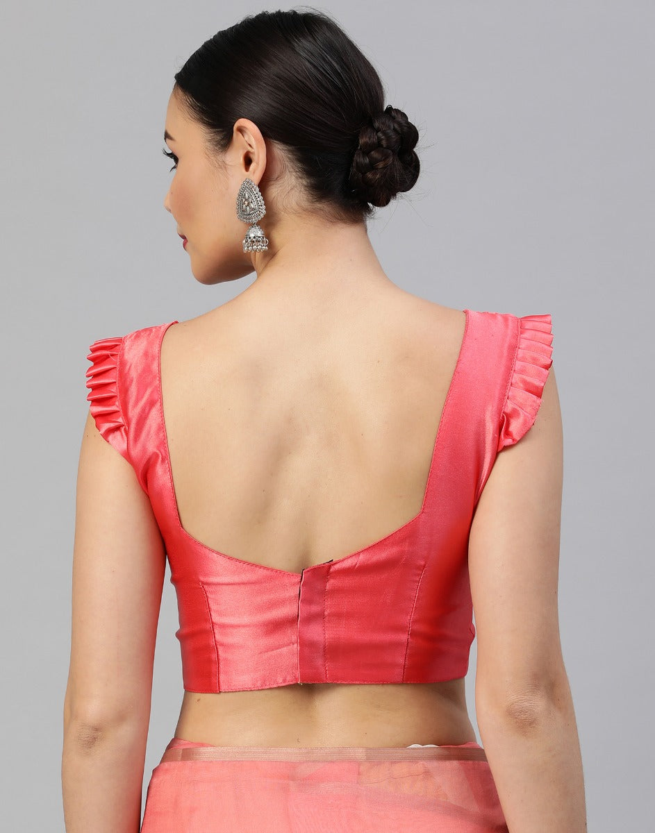 Multicoloured Organza Saree | Leemboodi