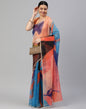 Multicoloured Organza Saree | Leemboodi