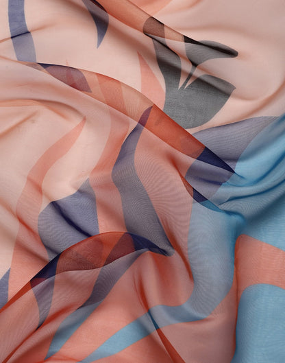 Multicoloured Organza Saree | Leemboodi