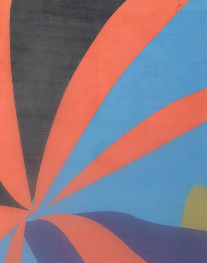 Multicoloured Organza Saree | Leemboodi