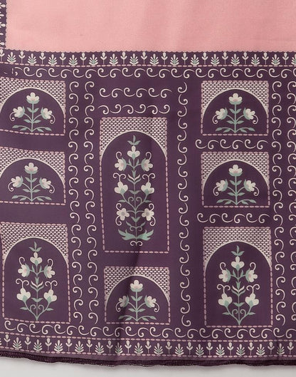 Purple Kurti With Pant And Dupatta | Leemboodi