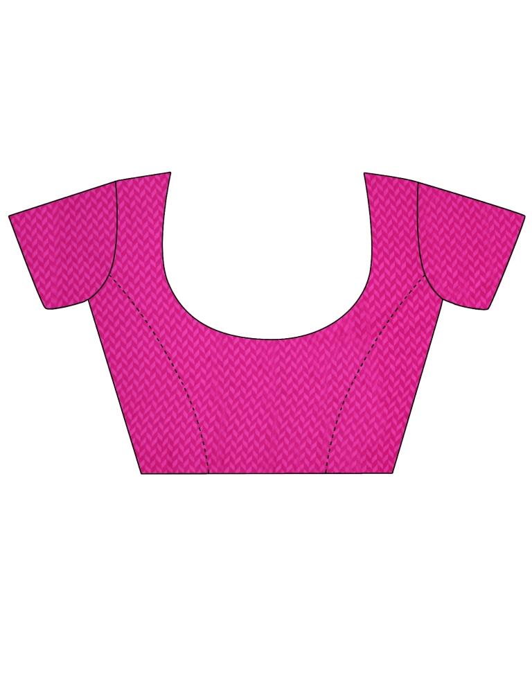 Pink Floral Printed Saree | Leemboodi