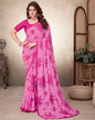 Pink Floral Printed Saree | Leemboodi