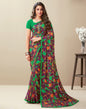 Purple Floral Printed Saree | Leemboodi