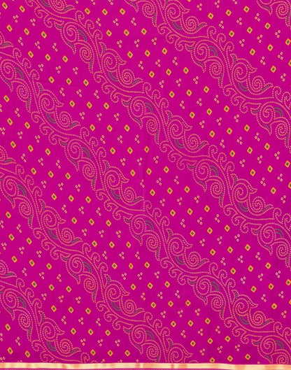 Pink Bandhani Printed Saree | Sudathi