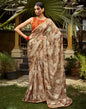 Light Brown Chiffon Saree | Leemboodi