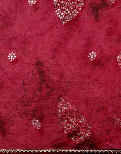 Rose Wood Chiffon Saree | Leemboodi