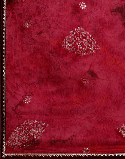 Rose Wood Chiffon Saree | Leemboodi