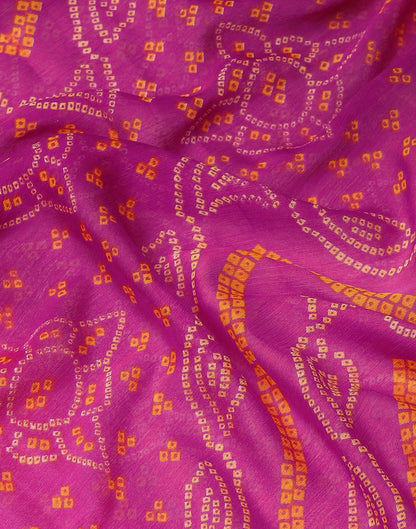 Pink And Purple Bandhani Saree | Leemboodi