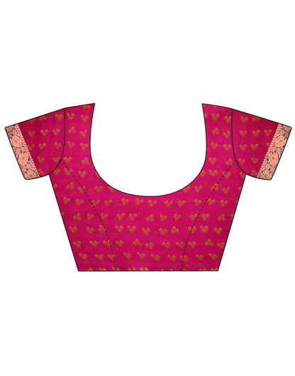 Pink And Orange Bandhani Saree | Leemboodi