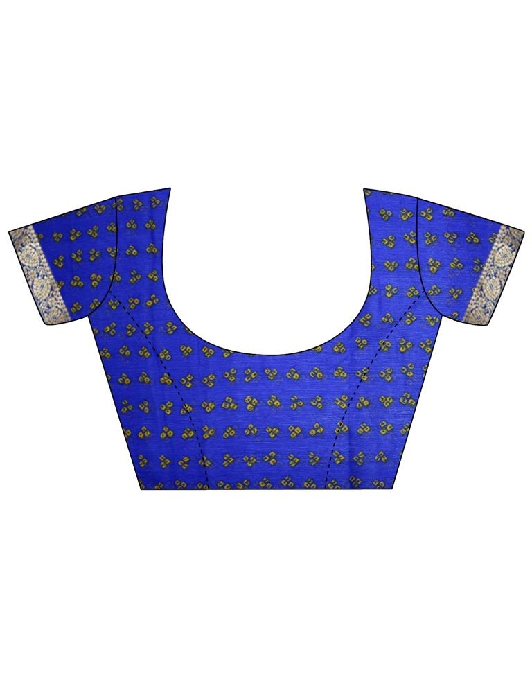 Blue And Turquoise Bandhani Saree | Leemboodi