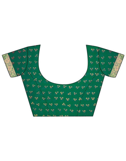 Green Bandhani Saree | Leemboodi