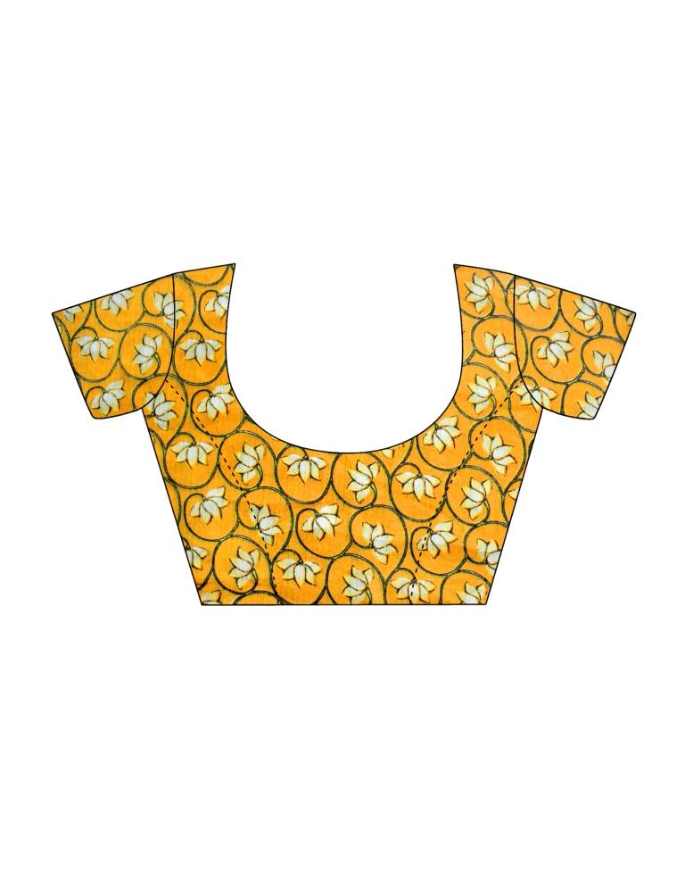 Turquoise Green Chiffon Zari Saree | Leemboodi