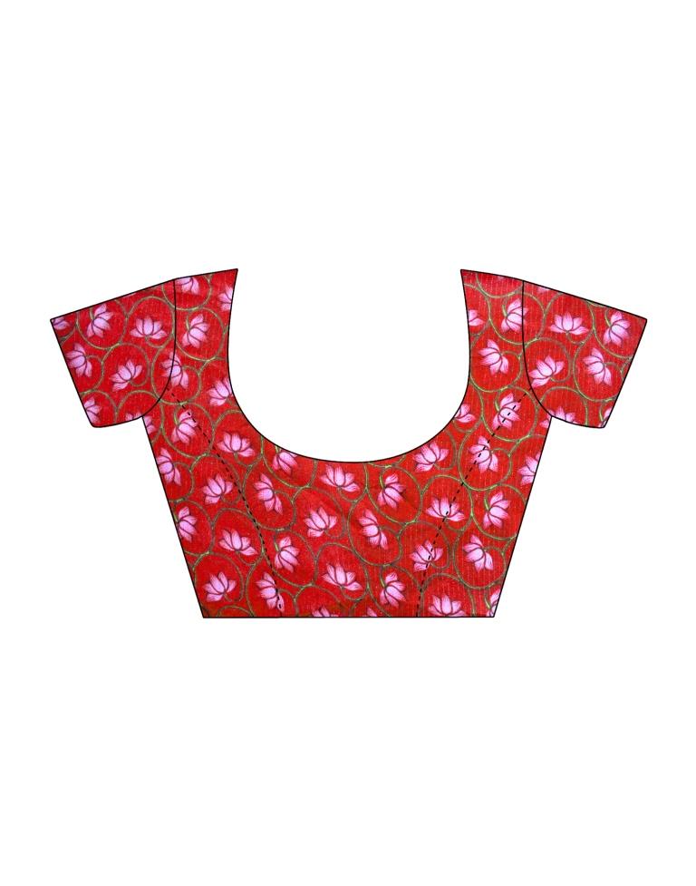 Parrot Green Chiffon Zari Saree | Leemboodi