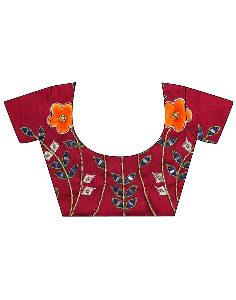 Dark Grey Linen Saree | Leemboodi