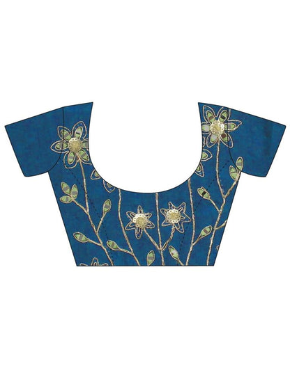 Mint Green Linen Saree | Leemboodi