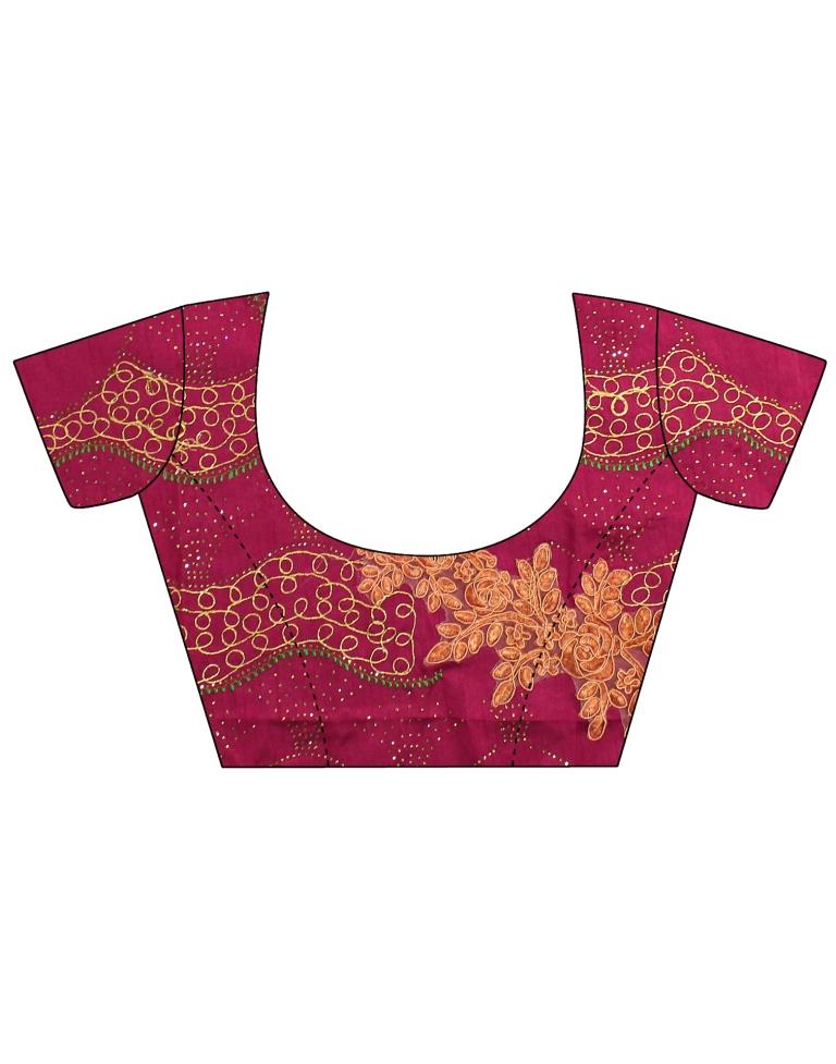 Peach Linen Saree | Leemboodi