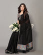 Black Plain Saree | Sudathi
